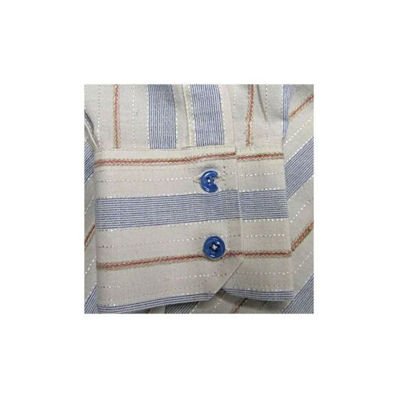 Blumer Madrid Shirt Long Sleeve Dress Shirt Button Down Striped Men's Size XL - Picture 6 of 8